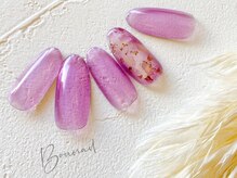 ボネール(nail ＆ eyelash Bounail)/ハンド　シンプル　うるうる