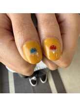 タグネイル(tag nail.)/節分ネイル親指の鬼たち＾＾
