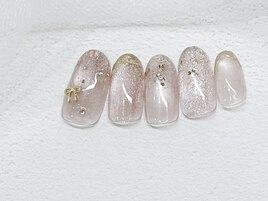 先端ラメネイル/秋デザイン