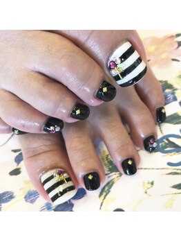 トータルサロン 白べぇーっ プラス/ボーダーネイル