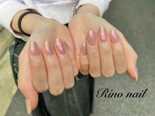 リノ ネイル(Rino nail)/ピンクミラーネイル