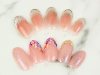 モアニ ヒロオ 渋谷店(MOANI Hiroo)/ふんわり可愛い☆チークネイル