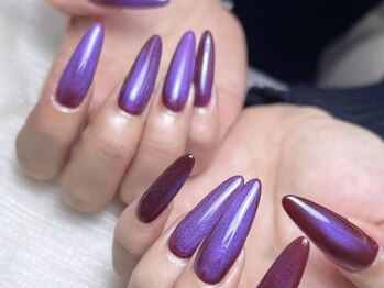 クイーンズネイルサロン(Queen's nail salon)/長さだしマグネットワンカラー