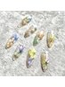 【エアブラシアート】flower 4artコース　¥8800