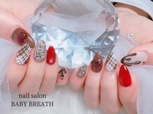ベイビーブレス(BABY BREATH)/持ち込み☆バレンタインネイル