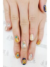 ネイリシャス(NAILICIOUS)/ショートにも◎べっこうアート☆