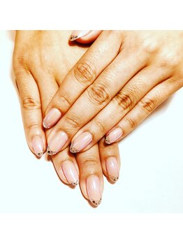 アース ネイルアイラッシュ 前橋店(EARTH Nail&Eyelash)/ホロフレンチ☆￥8000