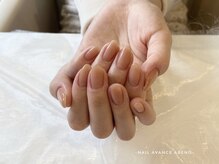 ネイル アヴァンス あべのルシアス店(Nail AVANCE.)/ちゅるんワンカラー　田盛