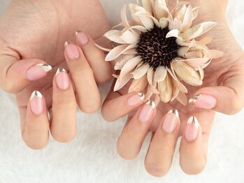 ヒマワリ(HIMAWARI)/ミラーフレンチネイル