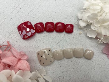 ココロバ ネイルアンドビューティーサロン(COCOLOBA)/ワンカラーフットネイル