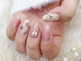 花柄×ミラーデザイン