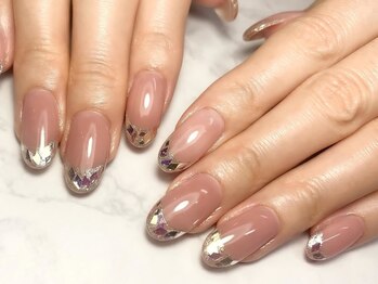 エーティーネイル セカンド(A.T Nail 2nd)/うるツヤガラスフレンチ