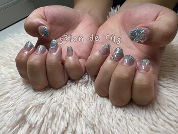 ラメグラデーション