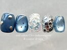 ブルーニュアンスネイル