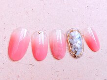 ピーチポット/【上品シンプルアート付7900円】