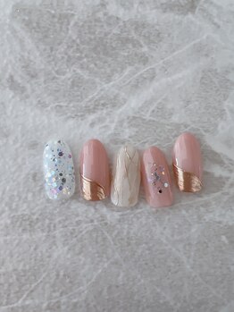 ミテソロ(mi tesoro)/2024年9月定額ネイル 7700