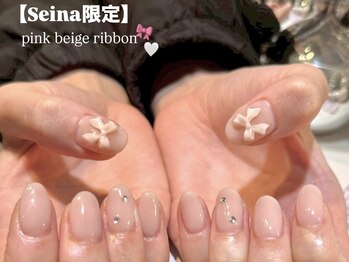 ラティエ(Latier)/【Seina限定】リボンネイル♪