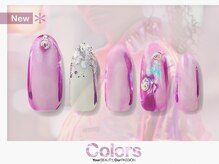カラーズ広尾 ネイルラウンジ(Colors Hiroo Nail Lounge)/ステンドグラス オーロラネイル