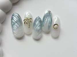 貝殻ネイル/8000円