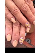 ガガ ネイルアンドビューティー(GAGA)/定額アートネイル☆押し花