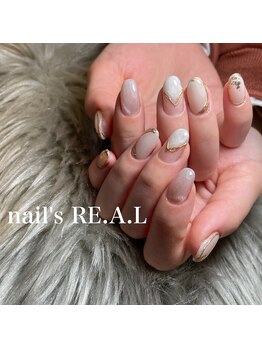 ネイルズリアル 倉敷(nail's RE.A.L)/マーブルネイル