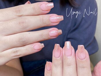 ウサギネイル 新大久保店(usagi nail)/マグネットフレンチ秋可愛い