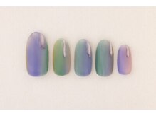 ヴァンネイル(VINGT NAIL nail&eye beauty)/マットな仕上がりカラフルネイル