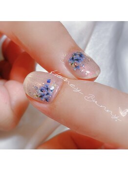 ハニーバニー(HoneyBunny)/紫陽花ネイル