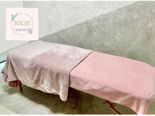 ピンクを基調とした内観です