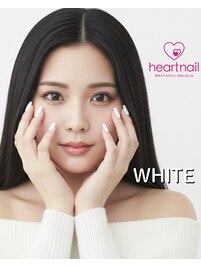 白×ワンカラーネイル