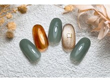 バブル シュガー バイ ネイルクローネ(bublle sugar by.nail crone)/オーロラブラウンネイル