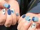 ブルー！北欧ニュアンスネイル♪