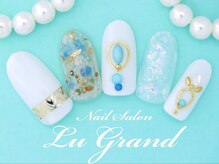 ルグラン(LU GRAND)/ホワイト×ターコイズ