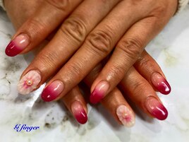 ぷっくりフラワーネイル