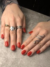 レアム(re-am)/ワンカラー/赤ネイル