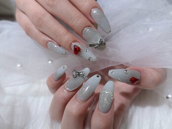 つけ放題　ブルーネイル