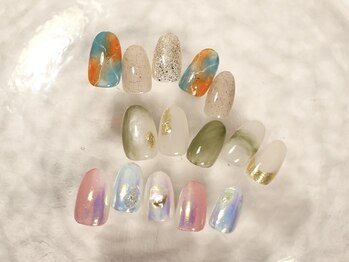 アルティバイ クレアラルーチェ 高知インター店(altie by Crea la Luce)の写真/選べる定額ネイル【シンプル系￥4900/プチアート系￥5900/トレンドデザイン系￥6300】デザイン300種類以上
