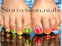シンラヴィジョンネイルズ(sinravision.nails)/フルーツとネオン