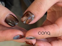 コンク 西荻窪(conq)/brown × blue ニュアンス
