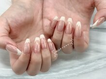 ハロ(Halo)の雰囲気（チップ&スカルプ長さ出しはお任せください★持ち込みデザイン可）