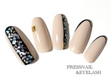 プレス ネイルアンドアイラッシュ(PRESS NAIL&EYELASH)/ライン×シェル