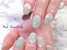 ノアブルーバードネイルズ(Noah' bluebird .nails)/ドットフラワーデザイン