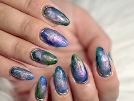 ニュアンス大理石ネイル