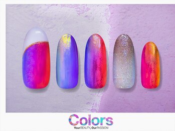 カラーズ広尾 ネイルラウンジ(Colors Hiroo Nail Lounge)/マグネットホログラムフレンチ