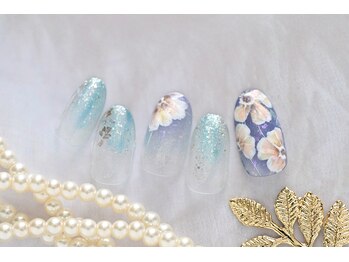 ネイルサロンアンドスクール ミュー(Nail Salon & school mieux)/フラワーネイル
