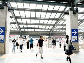 ユーロ(EURO)/【道案内】2.改札を出て左