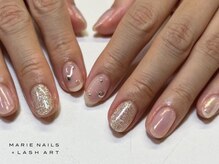 マリー ネイルズアンドラッシュアート モザイクモール港北店(MARIE NAILS & LASH ART)/定額¥7,700 アートネイル 1002b