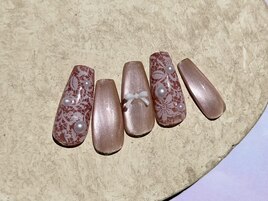 くすみピンクレース ¥10450