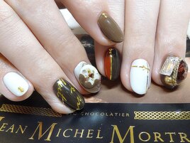 バレンタインチョコネイル♪