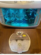 ビサンテ サロン/紫外線殺菌や除菌・滅菌の徹底